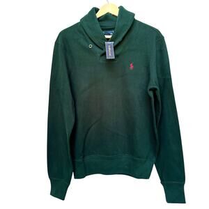 Polo Ralph Lauren Green Shawl Collar Pullover Sweatshirt Men’s Small NWT